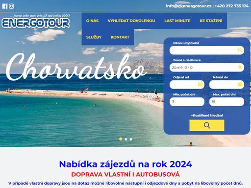 pohodová dovolená v chorvatsku 2024, pohodová dovolená v itálii 2024 - široká nabídka zájezdů za dobrou cenu