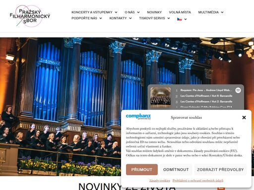 pražský filharmonický sbor je pěvecké těleso, vysoce uznávaný partner významných orchestrů, hlavně oratorní a kantátový repertoár.