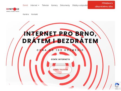 internet pro brno drátem i bezdrátem. brnet.cz poslytovatel internetu, internetové televize a bezpečnostních kamer.